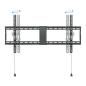 Support Mural Fixe Tooq pour TV 43"-90" - Inclinable - Poids Max 70Kg - VESA 800x400mm - Couleur Noir