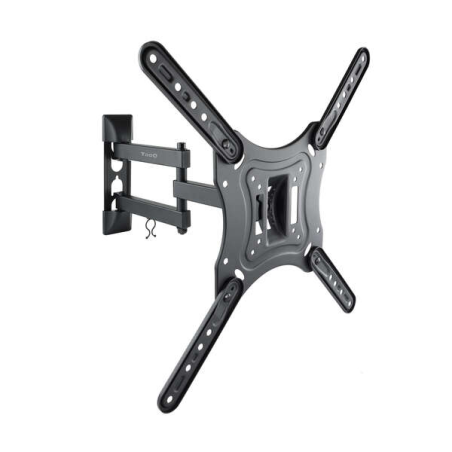 Support Mural Tooq avec Bras Articulé pour TV 23"-55" - Pivotant et Inclinable - Gestion des Câbles - Poids Max 30kg - VESA 400x