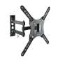 Support Mural Tooq avec Bras Articulé pour TV 23"-55" - Pivotant et Inclinable - Gestion des Câbles - Poids Max 30kg - VESA 400x
