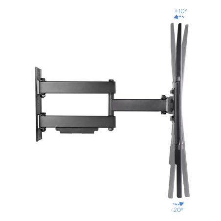 Support Mural Tooq avec Bras Articulé pour TV 37"-70" - Pivotant et Inclinable - Poids Max 50Kg - VESA 600x400mm - Couleur Noir