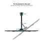 Tooq Support Mural Ecrans 37-70" Pivotant/Inclinable - Couleur Noir