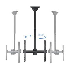 Support de Plafond Pivotant Tooq pour TV 32"-55" - Poids Max 50kg - VESA 400x400mm