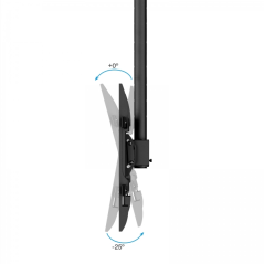 Support Plafond Tooq XL pour Écrans 32-75" - Angle Pivotant 180º - Inclinable - Gestion des Câbles - Poids Max. 60kg - VESA Max.