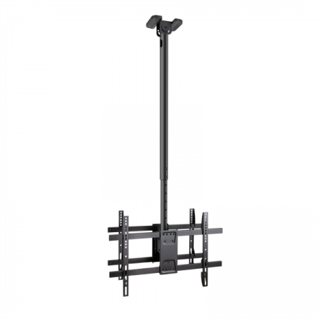 Support de Plafond Tooq XL pour 2 Écrans 43-86" - Angle de Rotation 180º - Inclinable - Gestion des Câbles - Poids Max. par Écra