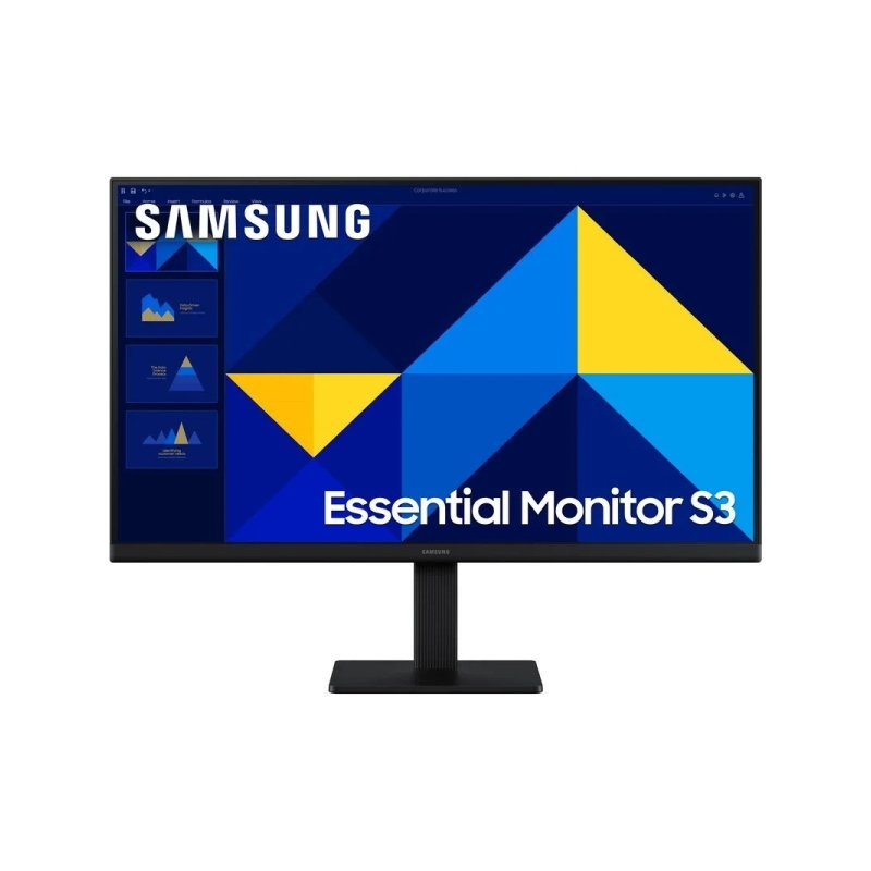 Moniteur Samsung Essential S3 24" IPS Full HD 100 Hz - Temps de réponse 5 ms - HDMI - VESA 100 x 100 mm - Noir