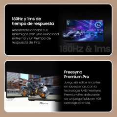 Écran Samsung Odyssey G3 27" IPS FullHD 1080p 100 Hz Freesync - Temps de réponse 1 ms - Angle de vision 178° - HDMI - VESA 100 x