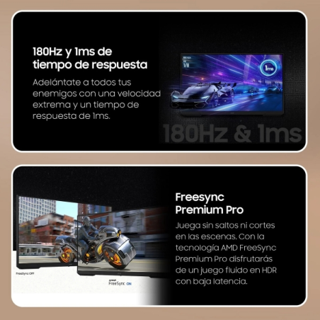 Écran Samsung Odyssey G3 27" IPS FullHD 1080p 100 Hz Freesync - Temps de réponse 1 ms - Angle de vision 178° - HDMI - VESA 100 x