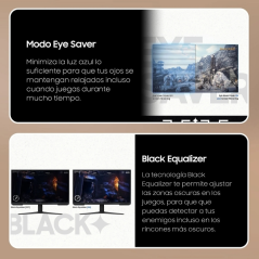 Écran Samsung Odyssey G3 27" IPS FullHD 1080p 100 Hz Freesync - Temps de réponse 1 ms - Angle de vision 178° - HDMI - VESA 100 x