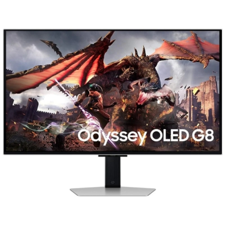 Moniteur Samsung Odyssey G8 32" OLED UltraHD 4K 240Hz FreeSync Premium Pro - Réponse 1 ms - Réglable en hauteur, pivotant et inc
