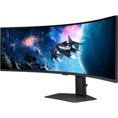 Moniteur Samsung Odyssey G95C 49" LED incurvé DWQHD 240 Hz FreeSync Premium Pro - Réponse 1 ms - Hauteur réglable, rotation et i