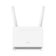 Routeur Wi-Fi Gigabit 4G LTE Cat 12 Cudy AX3000 – Vitesse jusqu'à 1000 Mbit/s – 4 ports – 1 emplacement nano SIM – Cat 12 – Blan