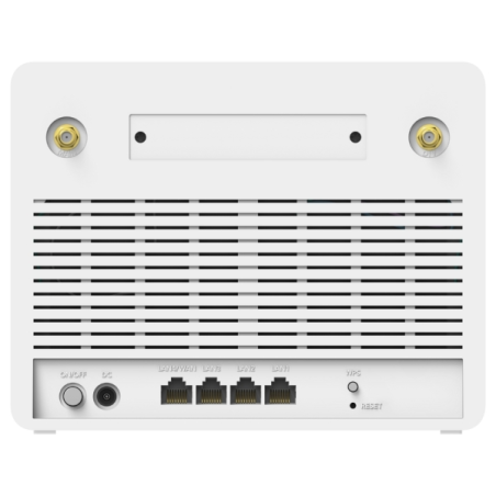 Routeur Wi-Fi Gigabit 4G LTE Cat 12 Cudy AX3000 – Vitesse jusqu'à 1000 Mbit/s – 4 ports – 1 emplacement nano SIM – Cat 12 – Blan