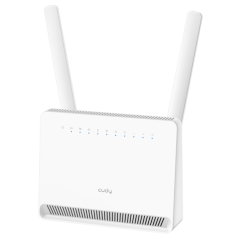 Routeur Wi-Fi Gigabit 4G LTE Cat 12 Cudy AX3000 – Vitesse jusqu'à 1000 Mbit/s – 4 ports – 1 emplacement nano SIM – Cat 12 – Blan