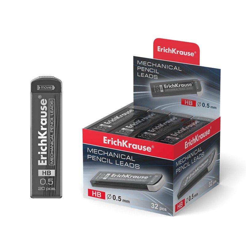 Mines de rechange 0,5 mm HB noir Erichkrause Megapolis