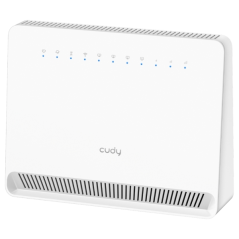 Routeur Wi-Fi Gigabit Cudy 4G LTE Cat 6 AC1200 - Débit jusqu'à 1000 Mbps - 4 ports - Antennes internes - 1 emplacement Nano SIM