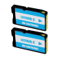 Lexmark 200XL Cyan Lot de 2 cartouches d'encre génériques - Remplace 14L0198