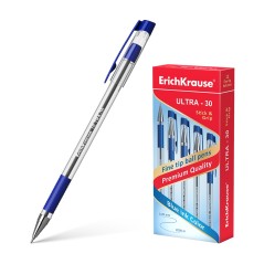 Stylo-bille bleu transparent ErichKrause