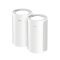 Cudy BE11000 Lot de 2 systèmes Wi-Fi Mesh 7 2,5 GHz tri-bande - Technologie MLO - Serveur et client VPN - Ethernet 2,5 Gbit/s -