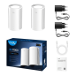 Cudy BE11000 Lot de 2 systèmes Wi-Fi Mesh 7 2,5 GHz tri-bande - Technologie MLO - Serveur et client VPN - Ethernet 2,5 Gbit/s -