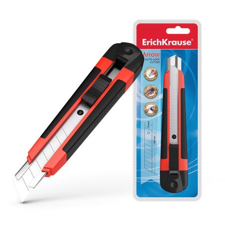 Cutter Erichkrause avec pince à flèche automatique et lame autobloquan