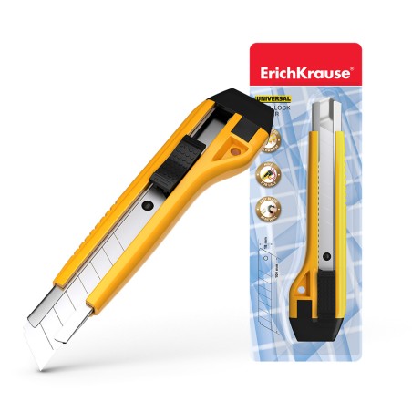✅ Cutter Erichkrause avec pince automatique universelle - Système de rétention de lame autobloquant - Diviseur en stock