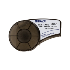 Étiquettes en vinyle Brady M21-750-427 d'origine - Texte noir sur fond blanc - Largeur : 19,1 mm longueur : 4,30 m