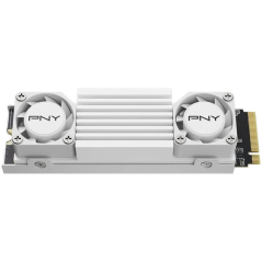 Disque dur solide PNY CS3150 SSD M2 2 To NVMe PCIe Gen5 x4 avec dissipateur thermique - Blanc