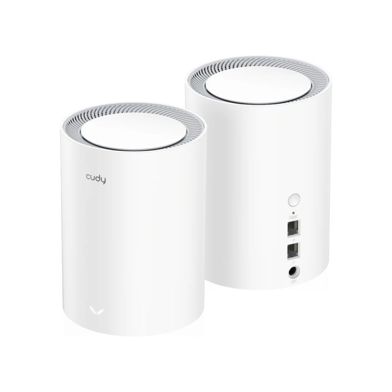 Cudy AX3000 Pack de 2 systèmes WiFi 6 Mesh AX3000 2,5G double bande - Prend en charge la bande passante 20/40/80/160 MHz - 1 por
