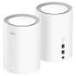 Cudy AX3000 Pack de 2 systèmes WiFi 6 Mesh AX3000 2,5G double bande - Prend en charge la bande passante 20/40/80/160 MHz - 1 por