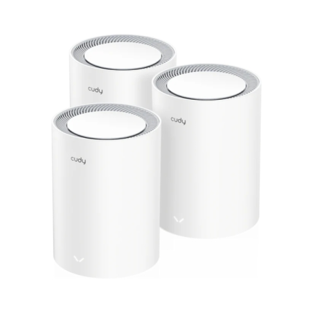 Cudy AX3000 Pack de 3 systèmes WiFi 6 Mesh AX3000 2,5G double bande - Prend en charge la bande passante 20/40/80/160 MHz - 1 por