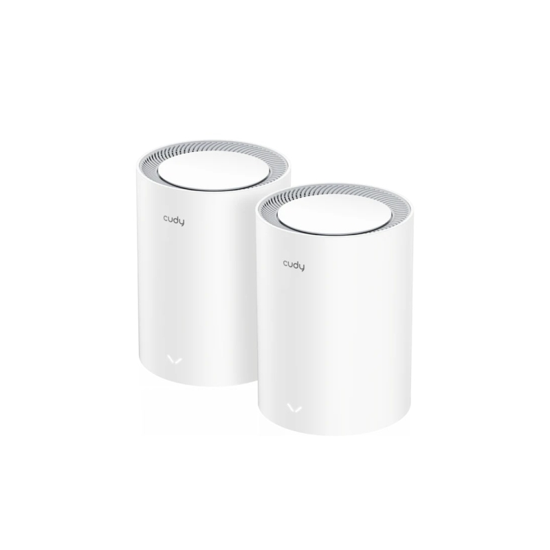 Systèmes Wi-Fi Mesh double bande Cudy BE3600 (lot de 2) 7 Gigabits - Vitesse jusqu'à 1 000 Mbit/s - 3 ports - Antennes internes