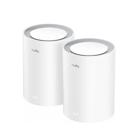 Systèmes Wi-Fi Mesh double bande Cudy BE3600 (lot de 2) 7 Gigabits - Vitesse jusqu'à 1 000 Mbit/s - 3 ports - Antennes internes