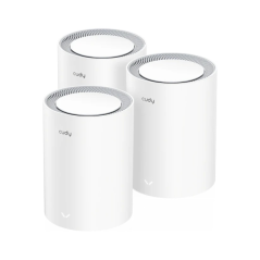 Systèmes Wi-Fi Mesh double bande Cudy BE3600, pack de 3, 7 Gigabits – Vitesse jusqu'à 1 000 Mbit/s – 3 ports – Antennes internes