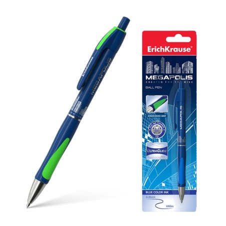 stylo à bille bleu-vert ErichKrause
