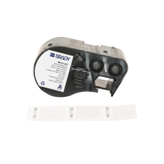 Étiquettes en vinyle auto-laminantes Brady M4-91-427 d'origine - Texte noir sur fond blanc - Largeur 25,40 mm x Hauteur 38,15 mm