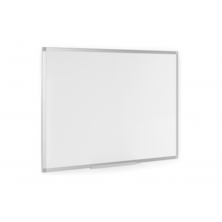 Bi-Office Ayda Tableau blanc double face en mélamine 600 x 450 mm – Permet un placement vertical ou horizontal – Cadre en alumin