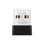 Adaptateur Wi-Fi double bande USB Mercusys MA20N AC650 - Jusqu'à 433 Mbit/s en 5 GHz, jusqu'à 200 Mbit/s en 2,4 GHz - Noir