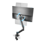 Support de bureau Mars Gaming MARMPRO1 avec bras articulé pour écrans jusqu'à 32 pouces - Accessoires inclus - Articulation à 36