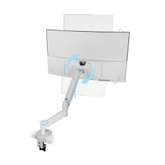 Support de bureau Mars Gaming MARMPRO1 avec bras articulé pour écrans jusqu'à 32 pouces - Accessoires inclus - Articulation à 36