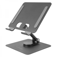 Support Mars Gaming MA-RST pour Tablettes et Convertibles - Acier Résistant - Rotation 360º - Réglage en Hauteur - Base Antidéra