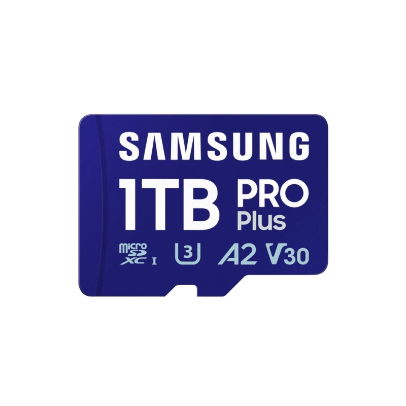 Carte microSDXC Samsung PRO Plus 1 To UHS-I U3 A2 V30 Classe 10 avec adaptateur SD