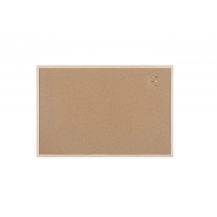 Tableau en Liège Double Face Bi-Office 900x600mm Cadre Naturel