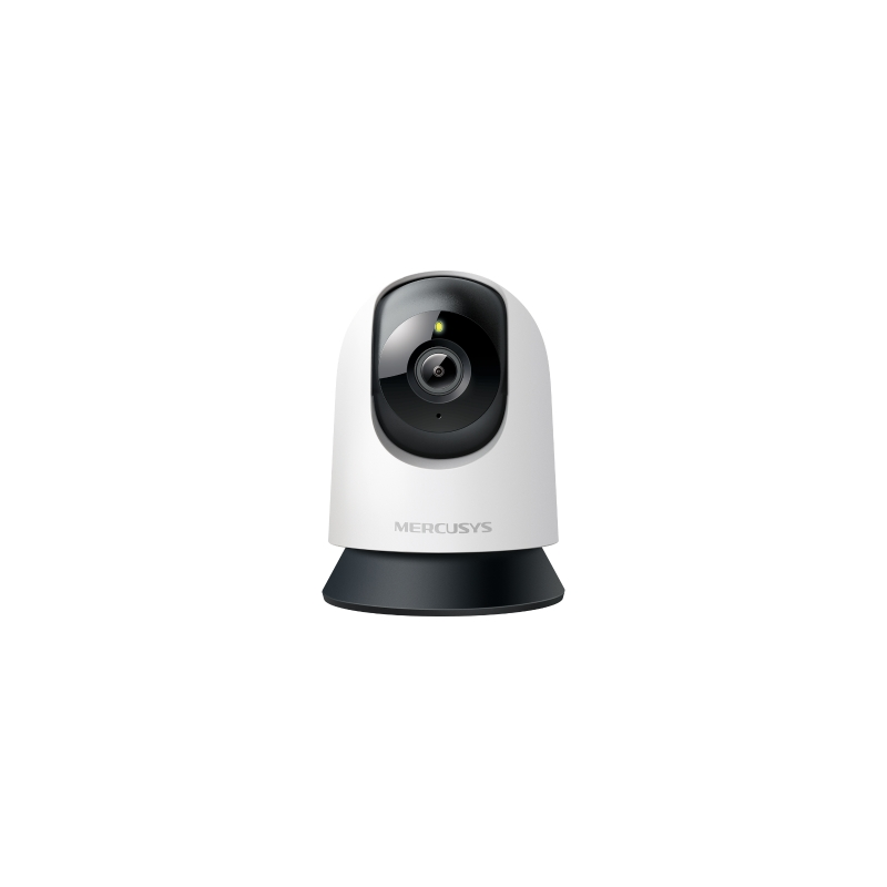 Caméra de sécurité WiFi Mercusys MC200 1080p - Vision nocturne jusqu'à 12 m - Rotation à 360° - Audio bidirectionnel - Blanche