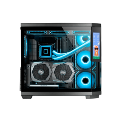 Boîtier tour ATX Mars Gaming MC-3TCORELCD - Écran IPS personnalisable 7,2" - Triple vitrage trempé - Compatible refroidissement