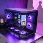 Boîtier tour ultra-compact Mars Gaming MC-3TCORELCDM - Compatible MicroATX/Mini-ITX - Triple vitrage trempé - Écran IPS personna