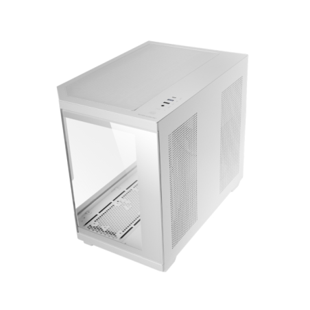 Boîtier mini-tour ultra-compact Mars Gaming MC-3TCORELCDM - Compatible MicroATX/Mini-ITX - Triple vitrage trempé - Écran IPS per