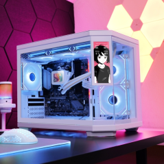 Boîtier mini-tour ultra-compact Mars Gaming MC-3TCORELCDM - Compatible MicroATX/Mini-ITX - Triple vitrage trempé - Écran IPS per