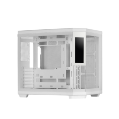 Boîtier tour ATX Mars Gaming MC-3TCORELCD - Écran IPS personnalisable 7,2" - Triple vitrage trempé - Compatible refroidissement