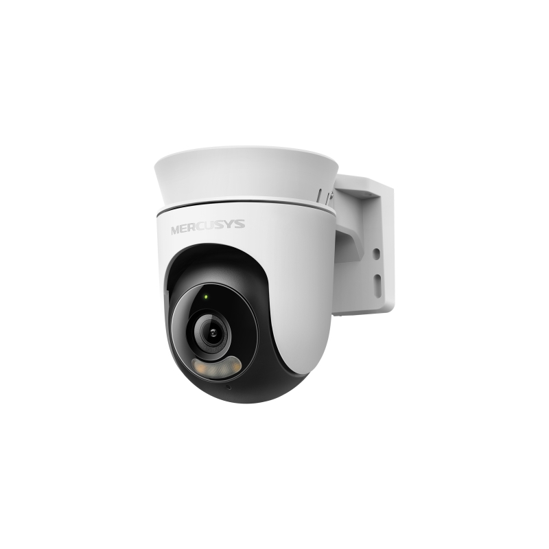 Caméra extérieure WiFi Mercusys MC510 2K QHD - Vision nocturne couleur - Rotation à 360° - Détection intelligente - Blanche