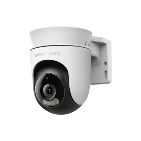Caméra extérieure WiFi Mercusys MC510 2K QHD - Vision nocturne couleur - Rotation à 360° - Détection intelligente - Blanche